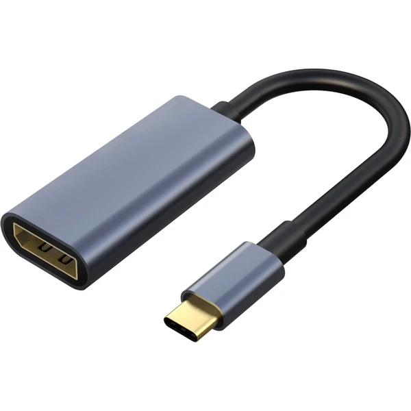 PremiumCord USB-C/DisplayPort redukcia 0,2m čiernošedá - Káble a redukcie - Hlavný obrázok