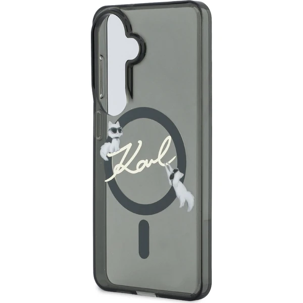 Karl Lagerfeld IML Choupette Karl Script Logo Magnetický kryt Samsung Galaxy S26 čierny - Puzdra - Obrázok 10a1a99595ab4c679da4d5fc37933106