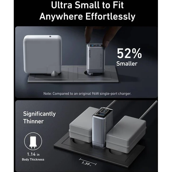 Anker nabíjačka do siete Prime 100W, 2xUSB-C, 1xUSB-A strieborná - Nabíjačky - Obrázok 10bbee39dbbf4f4a8ce3ba251446767d