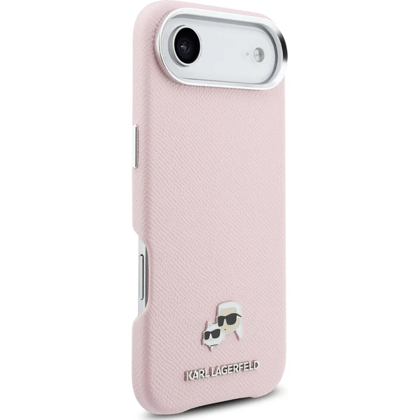 Karl Lagerfeld PU Karl a Choupette Heads Pins MagSafe kryt iPhone Air ružový - Puzdra - Obrázok 1112bcba4a9848c0b6c462eda4064b05