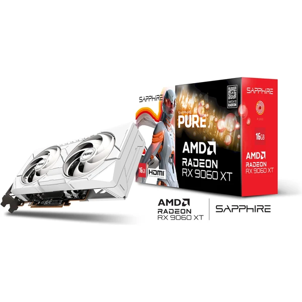 Sapphire PURE AMD Radeon RX 9060 XT GAMING OC 16GB - white - Grafické karty - Obrázok 111H000N01