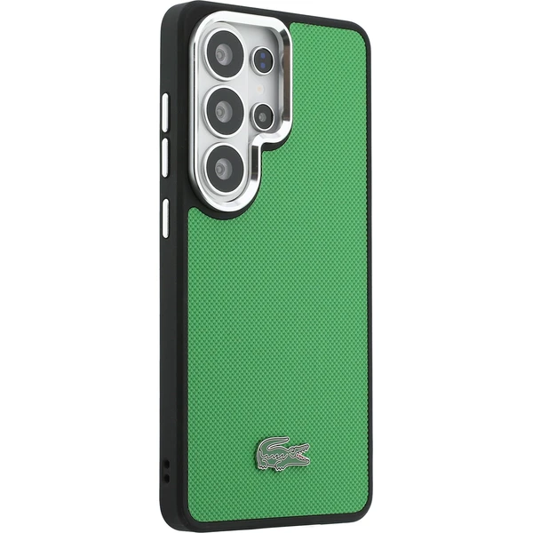 Lacoste Petit Pique Metal Logo Magnetický kryt Samsung Galaxy S26 Ultra zelený - Puzdra - Obrázok 1126da68e5364a4992d4b8010b5811ba