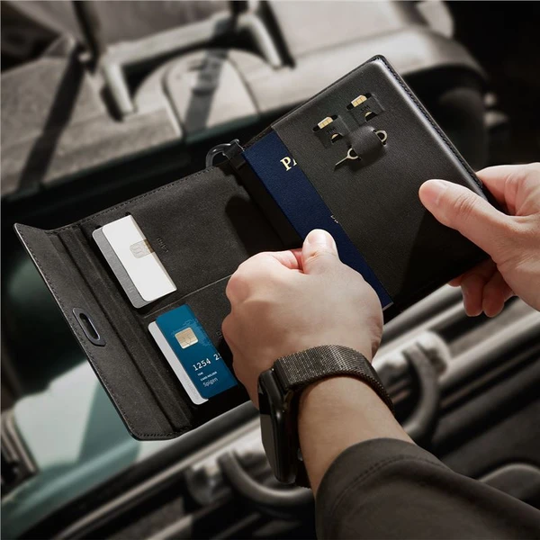 Spigen Universal Passport Holder puzdro na cestovné doklady čierne - Puzdra - Obrázok 11355b2387554f848a94834fbc1edc69