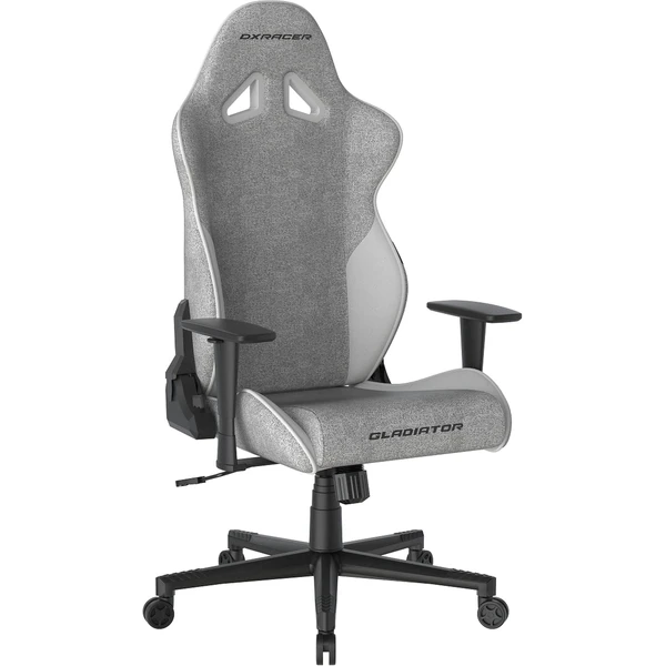 DXRacer GLADIATOR látková herná stolička šedo-biela - Stoličky - Obrázok 114D000O01