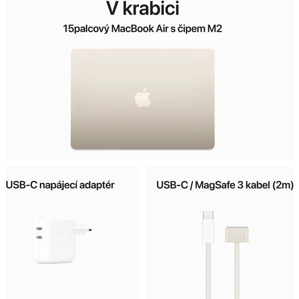 Apple MacBook Air 15,3" / M2 / 8GB / 512GB (2023) (Kategória C) - Notebooky - Obrázok 117P100501