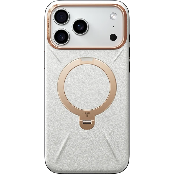 Torras Ostand Q3 VegSkin MagSafe kryt iPhone 17 Pro Max perlovosivý - Puzdra - Hlavný obrázok