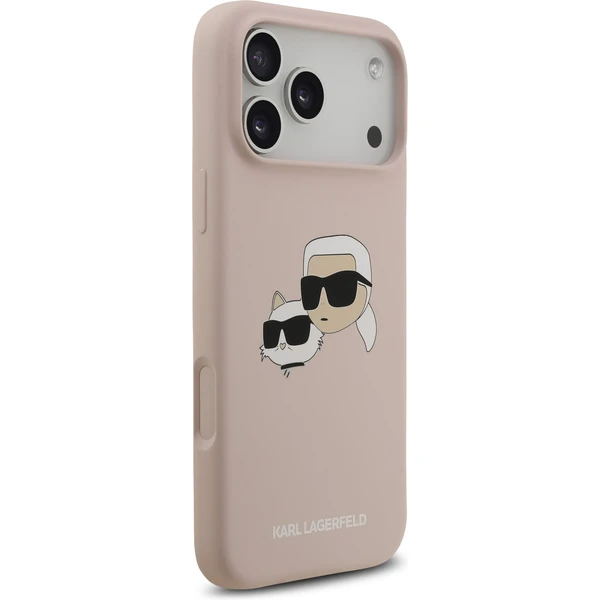 Karl Lagerfeld Liquid Silicone Double Heads MagSafe kryt iPhone 17 Pro Max ružový - Puzdra - Obrázok 118d360e43004c4d9d25973c6e189007