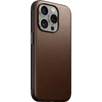 Nomad Modern Leather MagSafe kryt iPhone 15 Pro hnedý - Puzdra