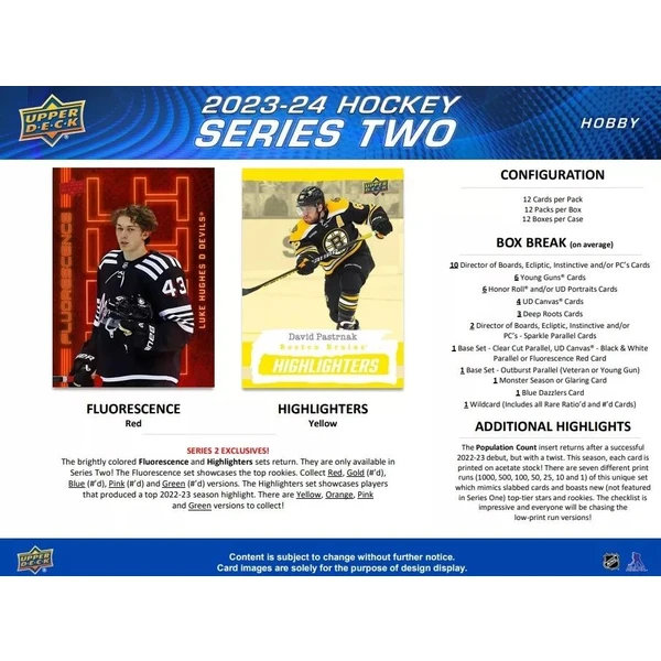 Hokejové karty 2023-24 Upper Deck Series 2 Hockey Blaster Box - Hokejové karty - Obrázok 11U4000N01