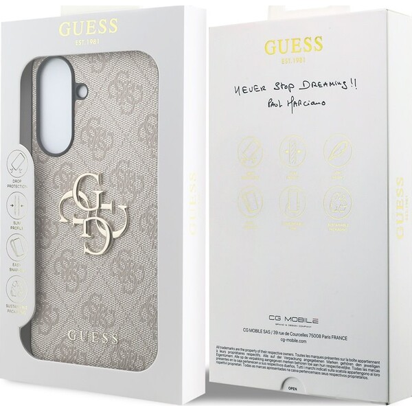 Guess PU 4G Metal Logo kryt Samsung Galaxy A37 ružový - Puzdra - Obrázok 11a86964715f4a438c86f4afc6faf5e1