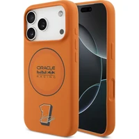 Oracle Red Bull Racing Silicone Blue Ring MagSafe kryt iPhone 17 Pro oranžový - Puzdra