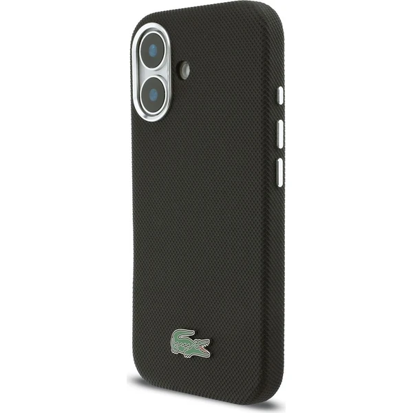 Lacoste PVC Iconic Petit Pique Kovové logo MagSafe kryt iPhone 16 čierny - Puzdra - Obrázok 11b9ceac6b8b4a6c9b1a85ec839683ca