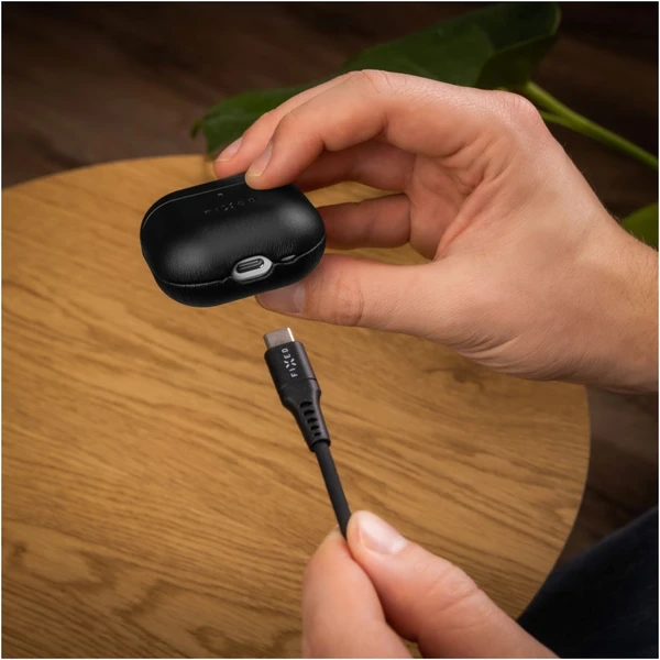 FIXED PodsLeather kožené púzdro pre Apple AirPods 4 čierne - Puzdra - Obrázok 11c63cd1c2db4509af0bf4159d64f4ee