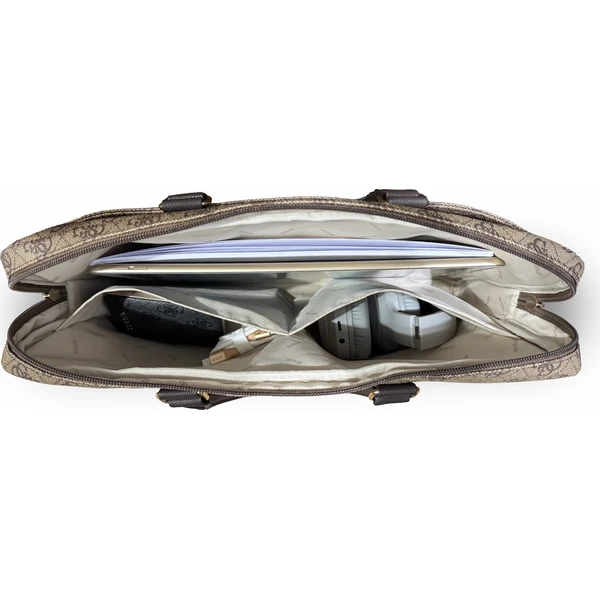 Guess PU 4G Stripe Metal Logo taška na notebook 16" hnědá - Puzdra - Obrázok 11c64dd3fab04ae5be07406b45605394