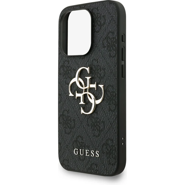 Guess PU 4G Metal Logo Strap kryt iPhone 15 Pro Max čierny - Puzdra - Obrázok 11d32eec2d4740daae4315ca1995296c