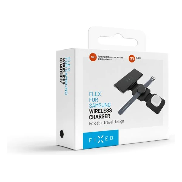 FIXED Flex for Samsung 3v1 bezdrôtová nabíjačka, 15W+3W+15W, čierna - Nabíjačky - Obrázok 11ded900f8664f9db45caf2c3b6f94fb