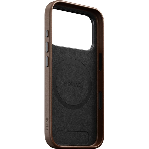 Nomad Traditional Leather MagSafe kožený kryt iPhone 18 Pro Brown - Puzdra - Obrázok 11e5a7a94a9e44edbc60406b93637374