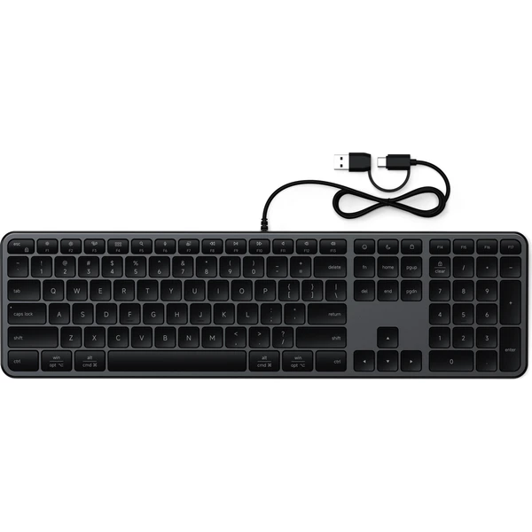 Satechi Slim LX3 káblová klávesnica - US English - Space Black - Klávesnice - Hlavný obrázok