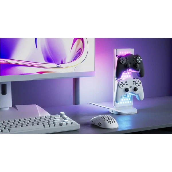 Nanoleaf Pegboard Desk Dock stolová dokovacia stanica biela - Inteligentné osvetlenie - Obrázok 12195f2231c14d5d902e1c287bb89223