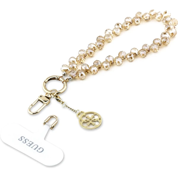 Guess univerzálny popruh na ruku Crystals 4G Charm zlatý - Popruhy a crossbody - Obrázok 124f86ec02b34ae6ad45b87de378d5cc