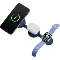 Energea Bazic GoMag Trio 2 3v1 Foldable MagSafe nabíjačka 15W modrá - Nabíjačky