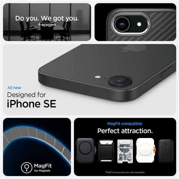 Spigen Enzo Aramid MagSafe kryt iPhone 17e/16e matne čierny - Puzdra - Obrázok 125f276ed48747cbabbe5753d0f3c94c