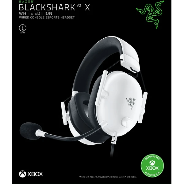 Razer BlackShark V2 X (Xbox Licensed) slúchadlá biela - Slúchadlá - Obrázok 126F000L01