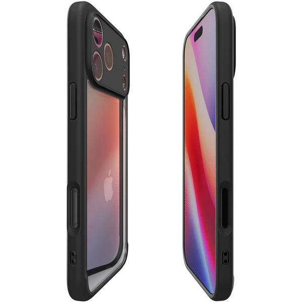 Spigen Ultra Hybrid kryt iPhone 17 Pro matte black - Puzdra - Obrázok 126ca8e6083c4c659e5eb0f598132bda