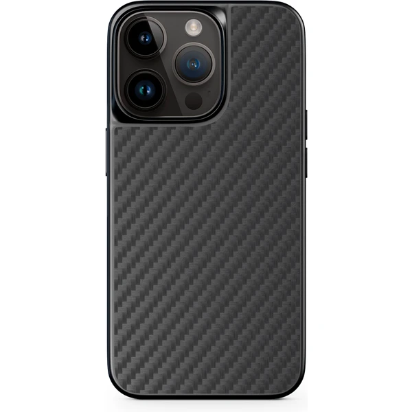 EPICO Hybrid Carbon MagSafe Case iPhone 14 Pro Max čierny - Puzdra - Hlavný obrázok
