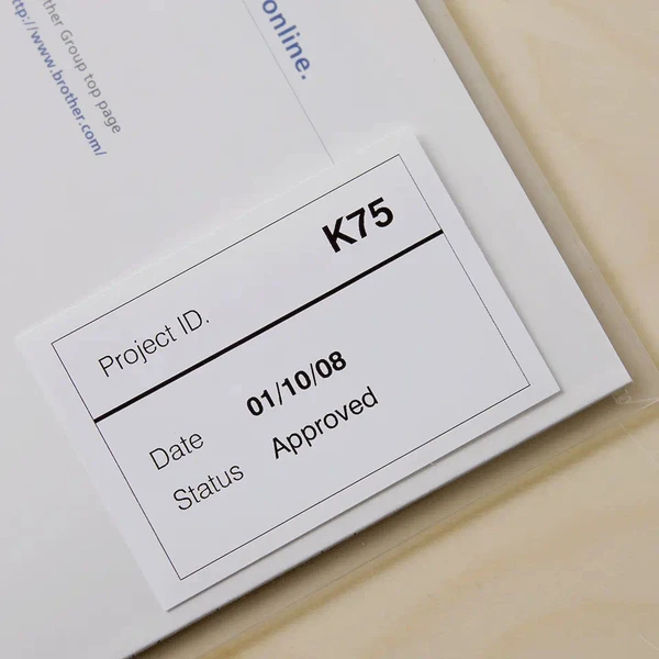 Brother DK-22212 filmová rolka čierna na biele, 62 mm - Pásky pre štítkovače - Obrázok 12I9000P01