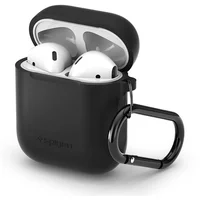 Spigen Silicone Case púzdro pre Apple AirPods čierne - Puzdra