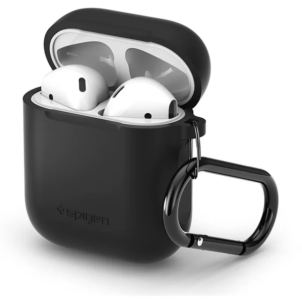 Spigen Silicone Case púzdro pre Apple AirPods čierne - Puzdra - Hlavný obrázok