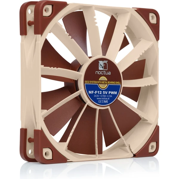 NOCTUA ventilátor NF-F12 5V PWM, 120x120cm - Ventilátory pre PC - Obrázok 12O4000L01
