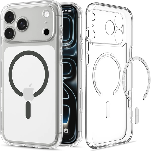 Spigen Ultra Hybrid MagSafe kryt iPhone 18 Pro/17 Pro clear graphite - Puzdra - Obrázok 12abdc8ccace4624ac6defffafb804ca
