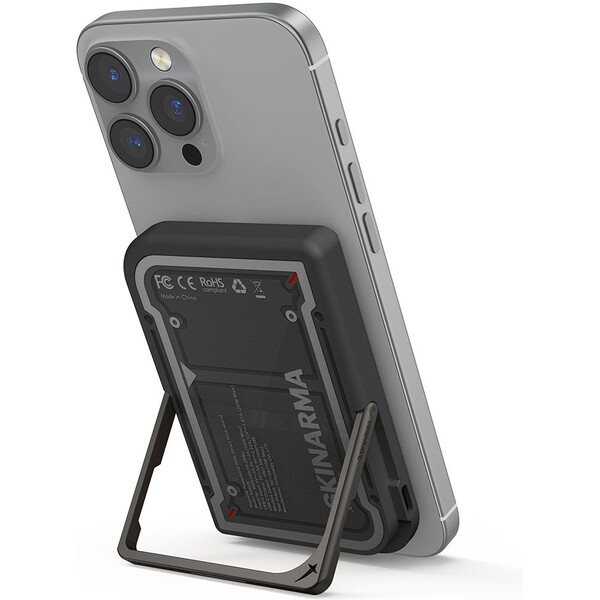 E-shop SKINARMA Nexus Mecha MagSafe powerbanka so stojanom, USB-C, PD (5000 mah) čierna