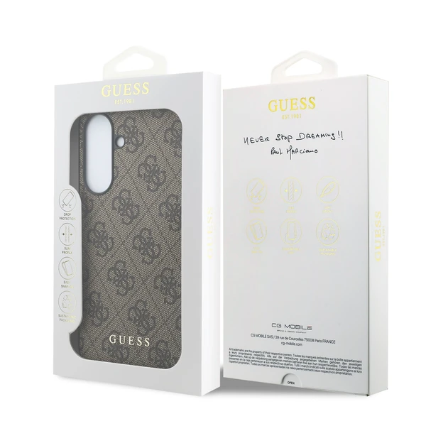 Guess PU 4G Metal Classic Logo kryt Samsung Galaxy A37 hnedý - Puzdra - Obrázok 12fe17ba10844ef29361d0e842f4bc52