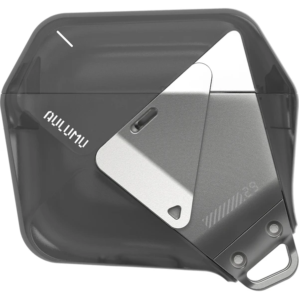 Aulumu A29 Geometrické puzdro AirPods 4 Translucent Gray - Puzdra - Obrázok 1301e5db47084794bd09621a6c89711e