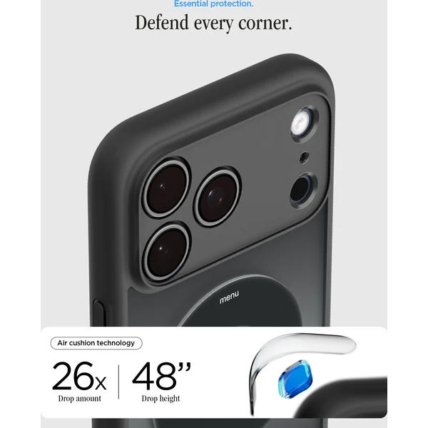 Spigen Ultra Hybrid MagSafe kryt iPhone 18 Pro Max/17 Pro Max classic black - Puzdra - Obrázok 13098ad99796413ba1b4c2a1eb22a29c