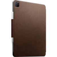 Nomad Leather Folio Plus púzdro iPad Pro 12.9" (22/21/20/18), Air 13" (2024/2025) hnedé - Puzdra