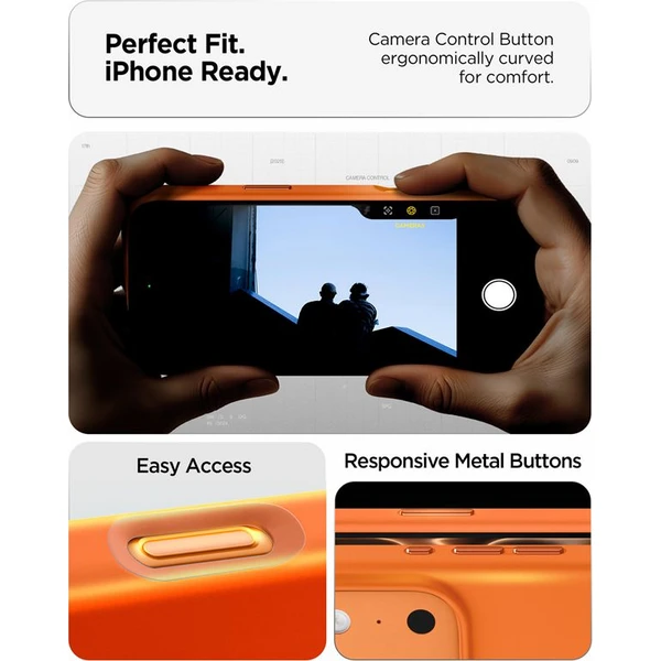 Spigen Silicone Fit MagSafe kryt iPhone 17 Pro Max kozmická oranžová - Puzdra - Obrázok 134151c67509401690451bf542a2ab41