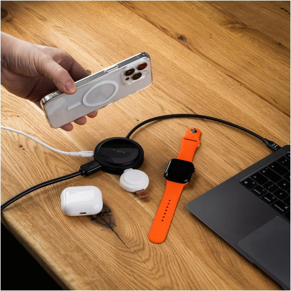 FIXED MagHUB 7-portový USB-C Hub s MagSafe, čierny - USB huby - Obrázok 135027a858194b25a880dd8109df4820