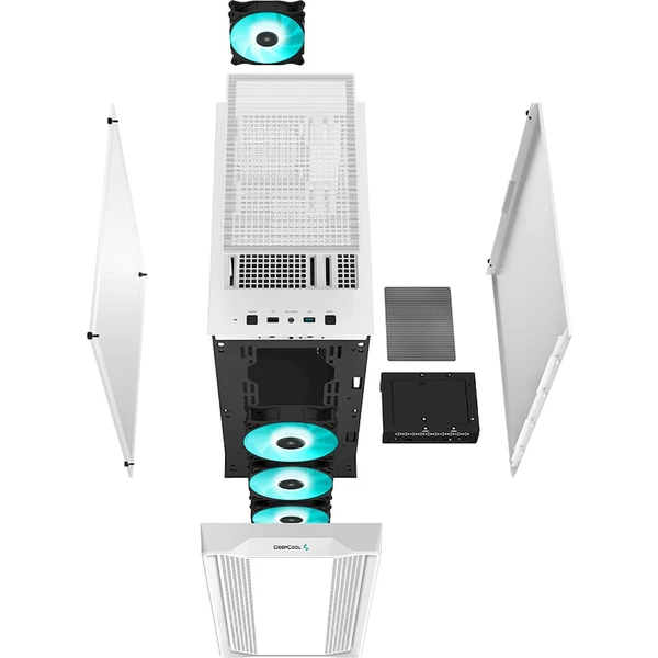 DEEPCOOL CC560 v2 biela - Počítačové skrine - Obrázok 1369000K01