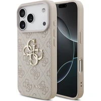 Guess PU 4G Metal Logo kryt iPhone 18 Pro růžový - Puzdra