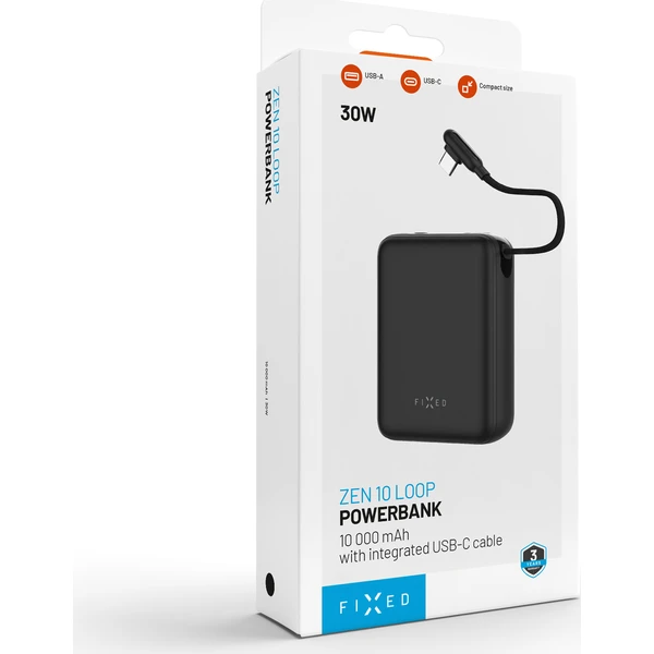 FIXED Zen 10 Loop powerbanka s LCD displejem, 30W, 10 000 mAh černá - Powerbanky - Obrázok 1380c3ef47fb4aec88906ea0d1f39d12