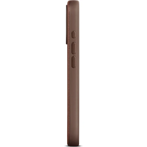 Woolnut MagSafe kožený kryt iPhone 16 Plus hnedý - Puzdra - Obrázok 1388000O01