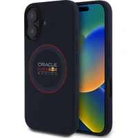 Oracle Red Bull Racing Silicone Red Ring MagSafe kryt iPhone 16 Plus modrý - Puzdra