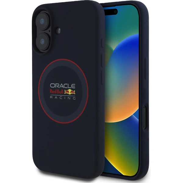 Oracle Red Bull Racing Silicone Red Ring MagSafe kryt iPhone 16 Plus modrý - Puzdra - Hlavný obrázok