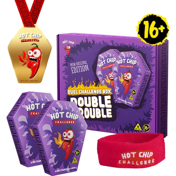 Extra pálivý chips Hot-Chip - Dual Challenge Box - Potraviny - Hlavný obrázok