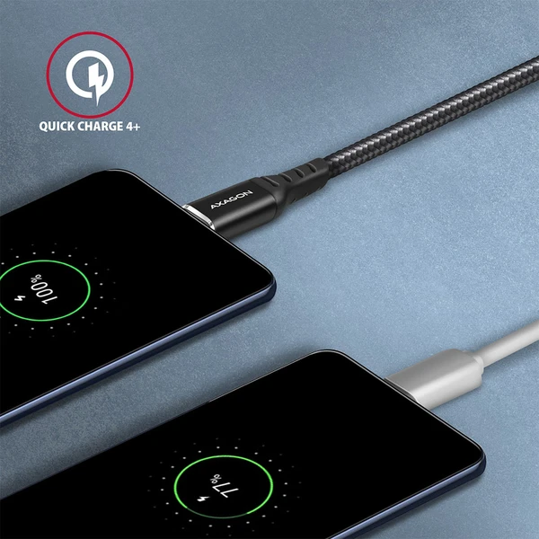 AXAGON BUCM-CM20AB USB-C/USB-C napájací kábel 60W 2m čierny - Káble a redukcie - Obrázok 13C1000K01