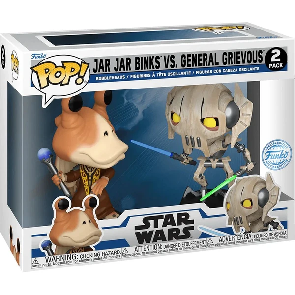 Funko POP! SW: The Clone Wars - Jar Jar Binks vs. General Grievous 2pack (2 figúrky) - Funko POP! - Obrázok 13RA000J01